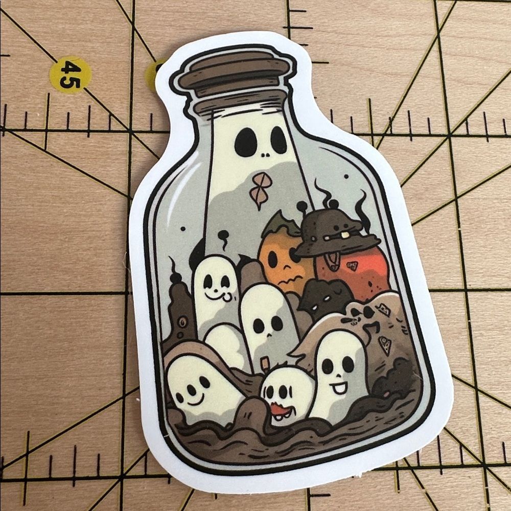 💜13/$13 +Bundle Sticker Sale | Aesthetic Ghost Waterproof Sticker